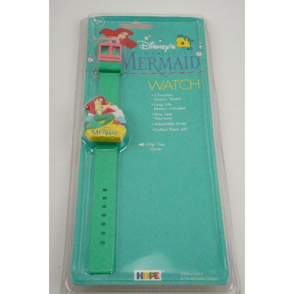 New Sealed Disney The Little Mermaid Ariel Princess Watch By Hope 1989 MOC 11014